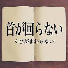 治療日記【首がまわらない】